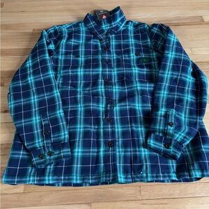 L.L. Bean Blue and Green Plaid Jacket